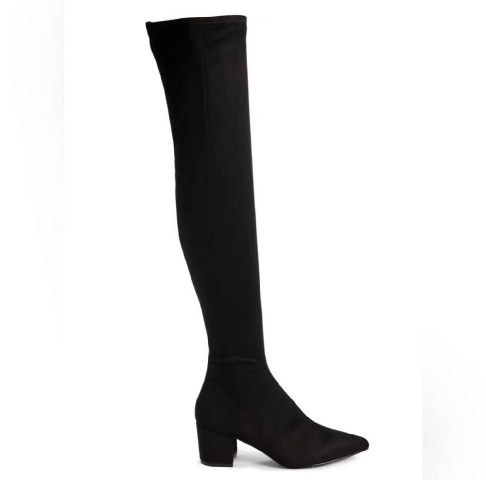 EUC Steve Madden Black Brinkley Over The Knee Boot 7.5 M